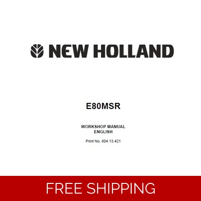 NEW HOLLAND E80MSR MIDI CRAWLER EXCAVATOR SERVICE REPAIR MANUAL